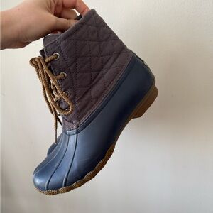 Sperry Quilted Lace-Up Duck Boots
